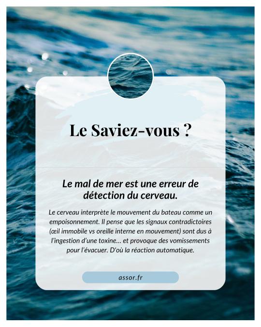 le saviez vous mal de mer